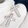 CC Stud Earrings for Women Ladies 925 Silver Needle Fine Jewelry Hot Cubic Zircon Ear Brincos Wholesale Accessories