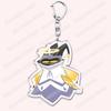 Heiß Populär Anime Cartoon Dämon Figur Schlüsselanhänger für Zubehör Tasche Angel Dust Schlüsselanhänger Ring Schlüsselring Schmuck Fans Freunde Geschenke