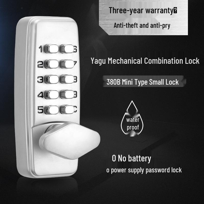 Mechanical Password Lock for Doors - No Power Needed, Ideal for Home, Office, or Supply Room