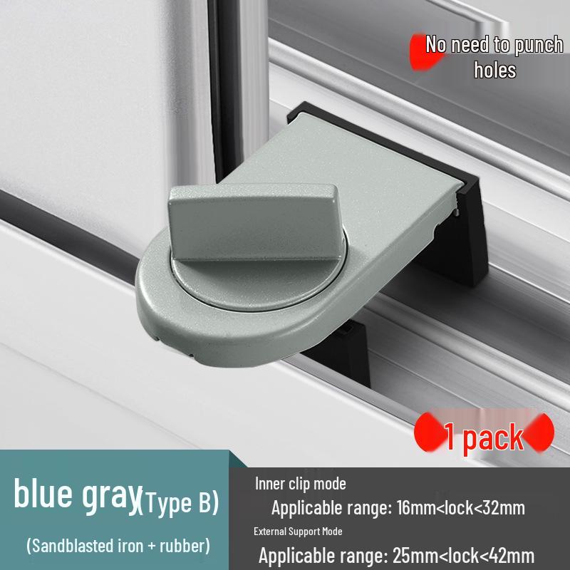 Push-Pull Sliding Window & Door Lock with Child Protection Limiter