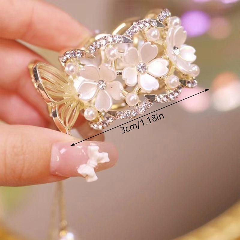 1Pcs Pearl Tassel Hair Claw For Women Cute Sweet Hair Clip Girls Fashion Elegance Headdress  Exquisite Hair Accessoires