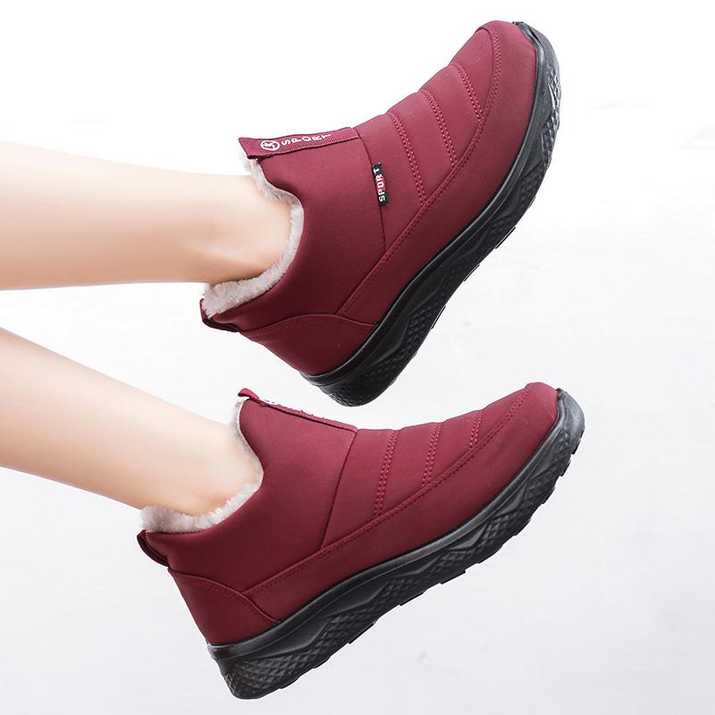 

Fashion Women s Boots Unisex Winter Shoes 2024 Women Waterproof Snow Boots Female Slip on Casual Shoe Plush Footwear Men s Ankle Botas 41
