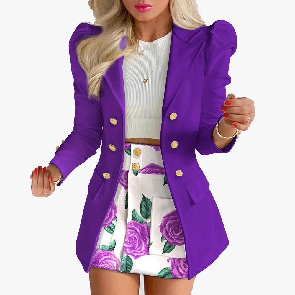 Moda Versatile Abito e Gonna Coordinati Stile Casual da Donna Bottoni Aperti Ombelico Corto Abito Multipezzo