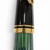 Excellent PERIKAN Fountain Pen Souverene M400 Green Stripe Black 14K Mens Used