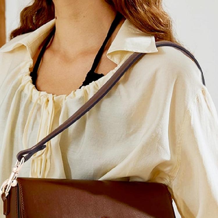 Detachable Purse Strap with Short Carry Shape, Swivel Clasps, and PU Leather Look for Bag Repair and Daily Use