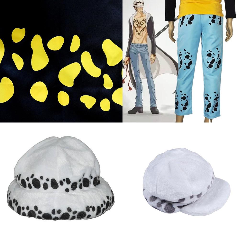 Exquisite One Piece Trafalgar Law Cosplay Costume Set With Cloak Pants And Hat