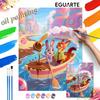 Digital Oil Painting Art Kit Candy River Adventure Handmade Coloring Painting Home Decor