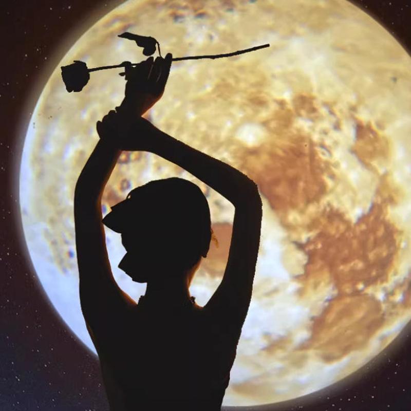 Usb Ceiling Moon Earth Projection Atmosphere Light Starry Sky Lamp Night Light Romantic Bedroom Decoration Galaxy Projector