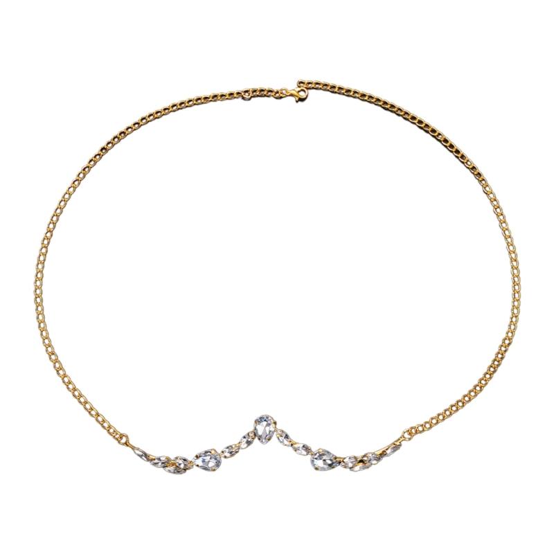 

Novel Rhinestones Face Decoration European and American Fashion Trend Party Glasses Chain Face Chain Face Accessories