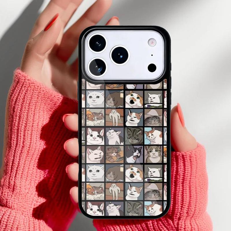

Мемы с плачущим котом и чехол для телефона с собакой для iPhone 17 16 15 14 13 Pro Max Задняя крышка для 12 11 Pro Coque iPhone 13 Pro