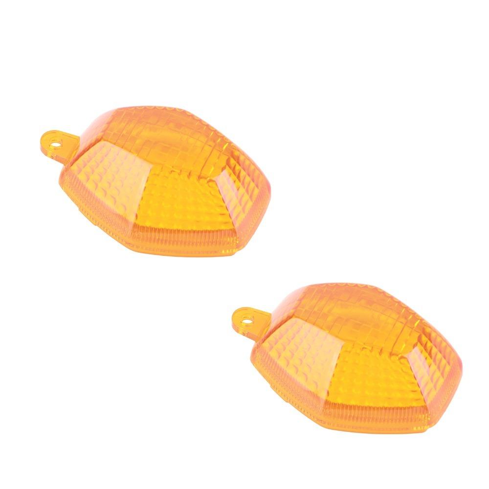 

2PCS Signal Covers Motorcycle Turn Signal Light for SUZUKI GSX 650F 2008‑2011Black жовтий