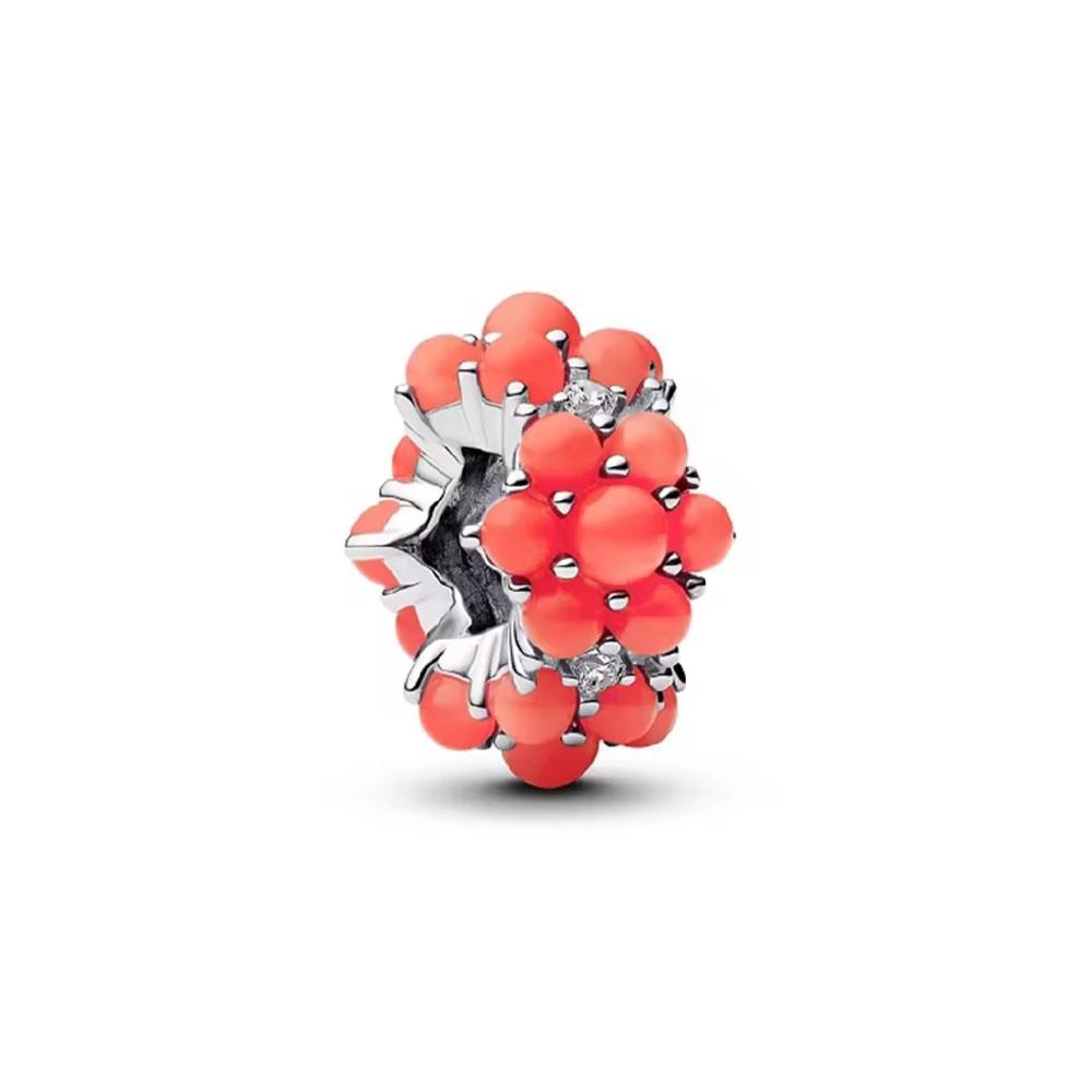 Original Copper Love Heart Family Pendant Charm Star Cake Wine Bottle Bead Fit Bracelet Women Diy Jewelry Gift