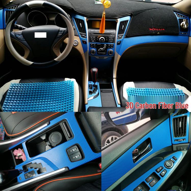 Carbon Fiber Interior Sticker for Hyundai Sonata 8 Console & Gear Shift