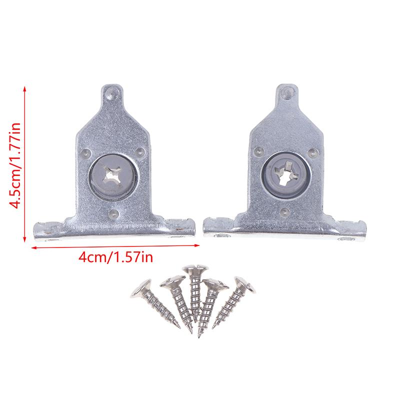 2Pcs Nylon/Metal Drawer Clip Front Panel Fixing Bracket Connector Replacement Kitchen Furniture Cabinet