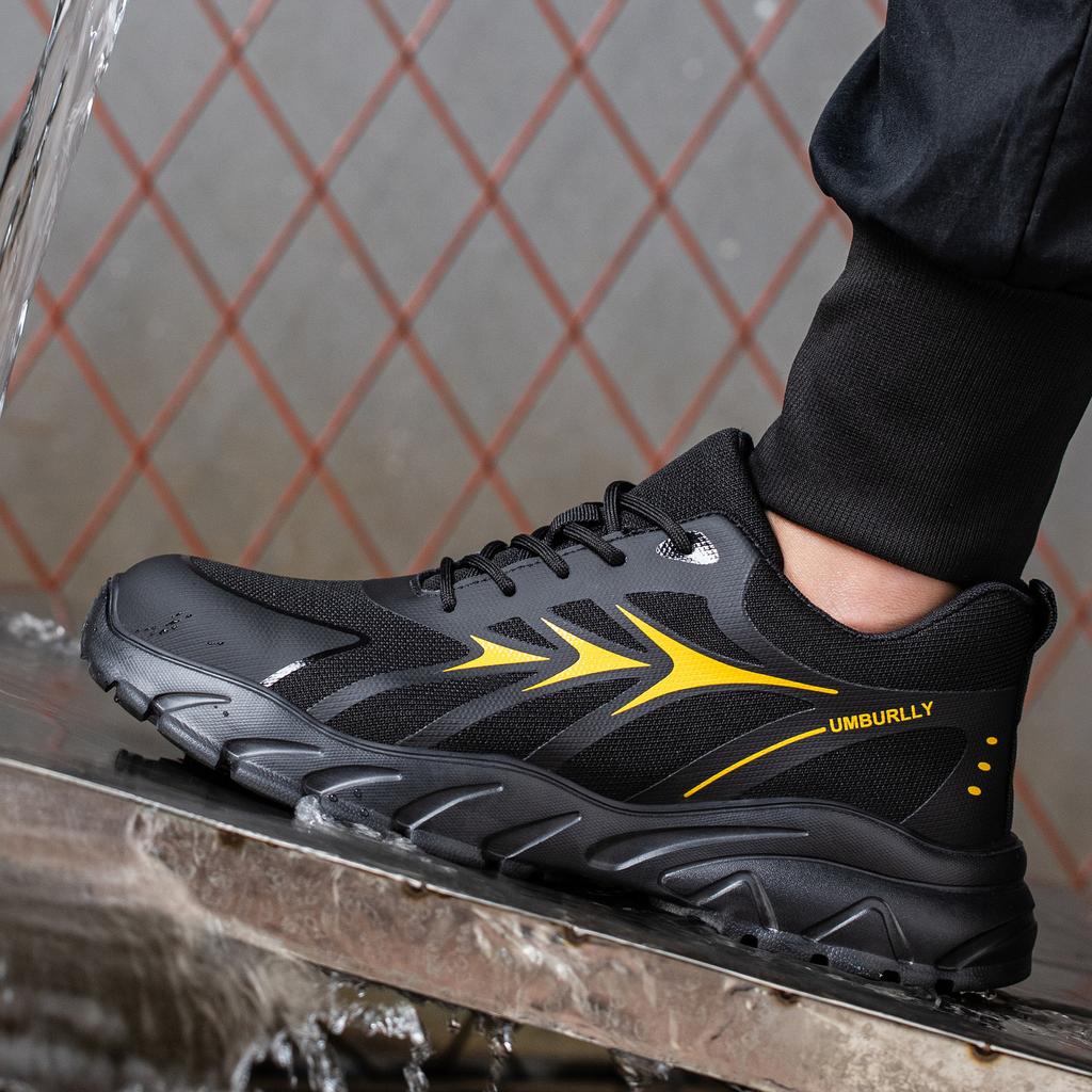 Men Steel Toe Safety Shoes Women Puncture Proof Work Shoes Man Industrial Work Safety Sneakers Breathable Protect Anti-smash Anti-stab Security Shoes