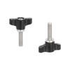HDRIG Mini T-Handle Flat Head Hand-Tightened Metal Wing M5 Screw 1/4 Photography 3710