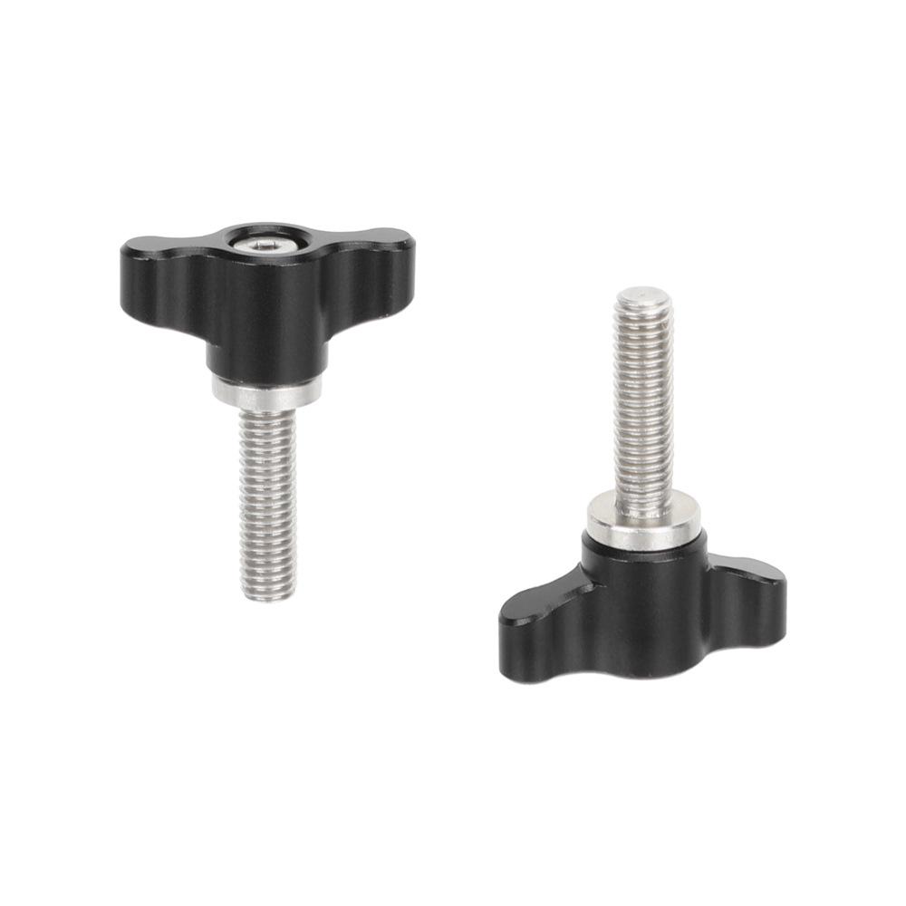 HDRIG Mini T-Handle Flat Head Hand-Tightened Metal Wing M5 Screw 1/4 Photography 3710