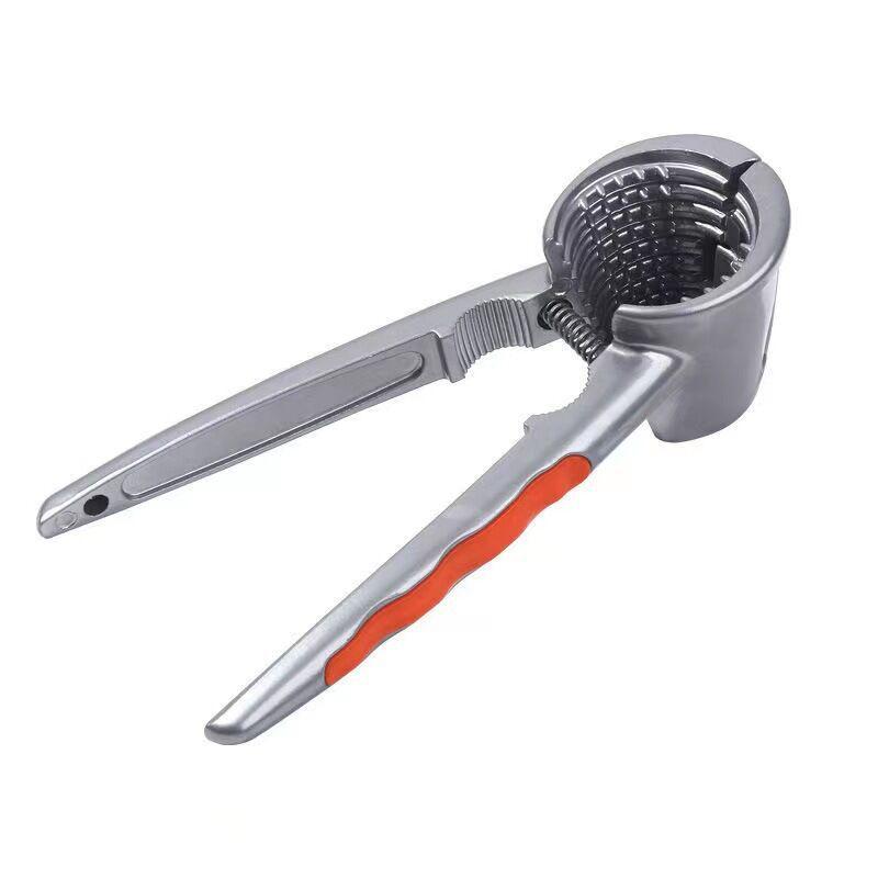 Stainless Steel Garlic Masher & Mincer - Large Manual Kitchen Press