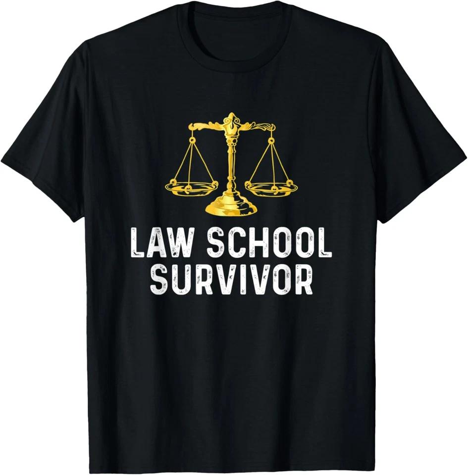 Law School Survivor Humor Law School Graduation Quote T-Shirt 3XL