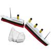 Jucărie de Baie și Piscină Titanic Realistă, Spartă în Două, Topper Titanic, Barcă Titanic Casabilă Istoric Corectă