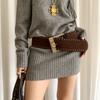 Y2k Rivet Waist Belt Pin Buckle Ultra-wide Waistband  Women Coat Skirt Decoration