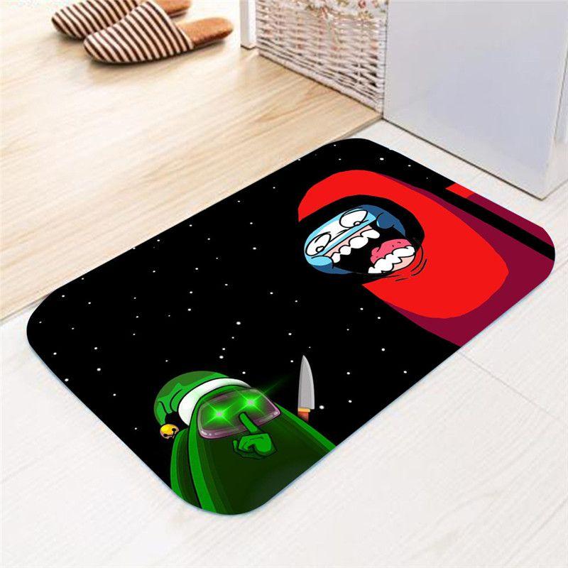 Game Mat Flannel Home Bath Bathroom Nonslip Carpet Rug Decor Floor
