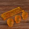 3pcs/Set Glass Water Supply Cup Buddha Cup Buddhism Supplies Worship Guanyin Cup