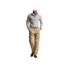 Polo Ralph Lauren Logo Embroidered Solid Color Mock Neck Pullover Sweater Men sweater Gray 710918165-007