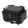 45L Motorcycle Top Case with Security Lock Waterproofing Aluminum Alloy Quick Release Trunk Top Box for Helmet Luggage