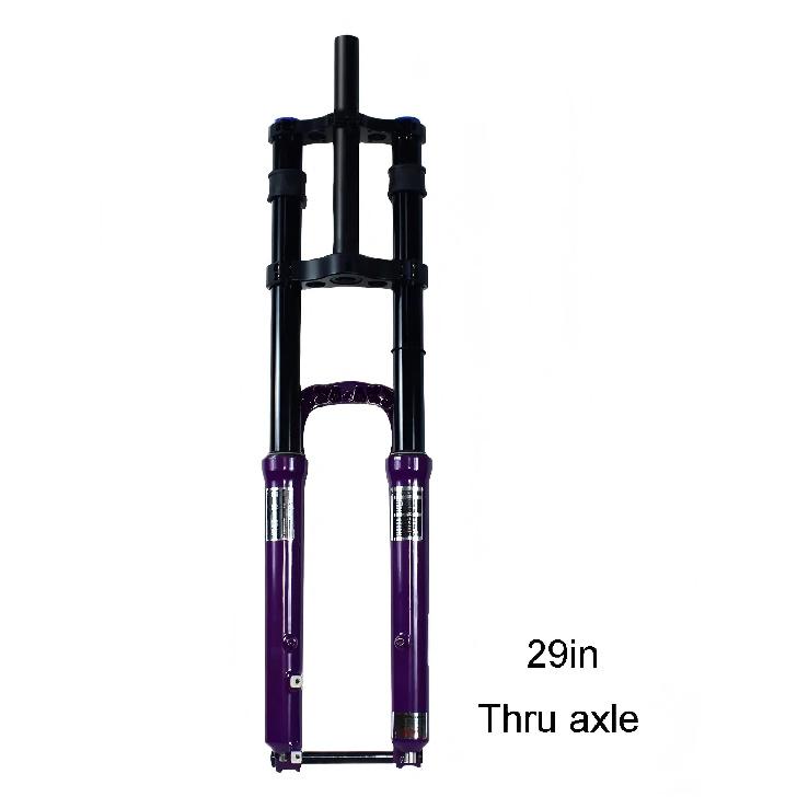 Mountain Bike DH Dual Shoulder Air Suspension Fork 26/27.5/29 Inch 34mm XC/AM/Dirt Jump Upper Damping Adjustment No Lockout