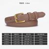 Womens Genuine Leather Skinny Belt Jeans Skirts Trousers Minimalist Fashion Accessory