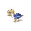 1PC Fashion Moon Ear Cartilage Piercing Earrings Women Stainless Steel Conch Tragus Flower Dinosaur Stud Earrings Body Jewelry