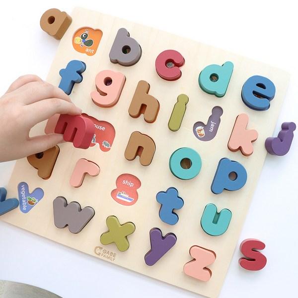 Gabe Family Tok Tok Alphabet Low Combat Puzzle KS4107, 1 sada, 26 Peace, Korea Nejlepší puzzle pro batolata