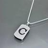 Hip Hop Stainless Steel Men Women Pendant Necklace Hollow 26 Letter Without Plating Design  Style  Chain for Daily Wear and Gift