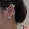 Hollow Zircon Butterfly Ear Hanging Female Without Ear Hole Advanced Sense Ear Bone Clip