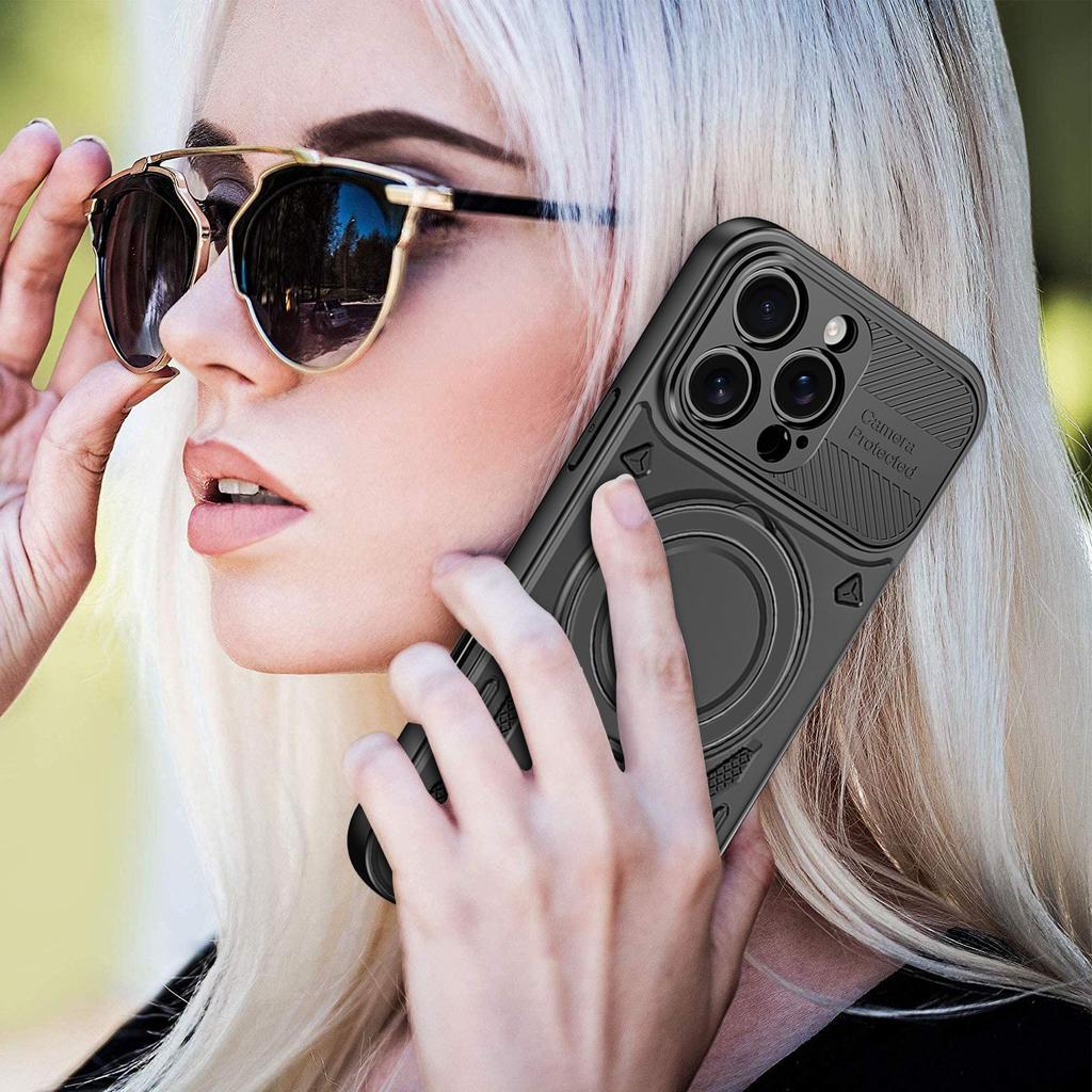 Für Magsafe Hülle Für iPhone 16 15 14 13 12 11 Pro Max Plus Magnetischer Halter Abdeckung Stoßfeste Rüstung Unsichtbarer Ring Halter Hülle