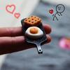 Mini tacka do zabawy jedzeniem Silikonowa forma do DIY Spersonalizowana okrągła breloczek Kolczyk Zawieszka Forma do jedzenia Napojów Biżuteria Narzędzie