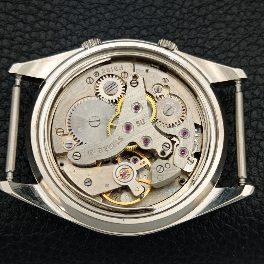 VINTAGE LEGEND MANUELL AUFZIEHBAR SCHWEIZER HERREN ÜBERHOLTE WEckerUHR a707517-1