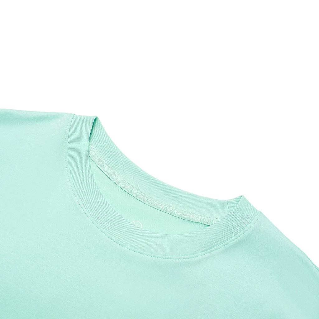 Li-Ning Wade Series Back Letter Print Ice Feel T-Shirt Men Tops Clear-Water-Blue AHST529-6