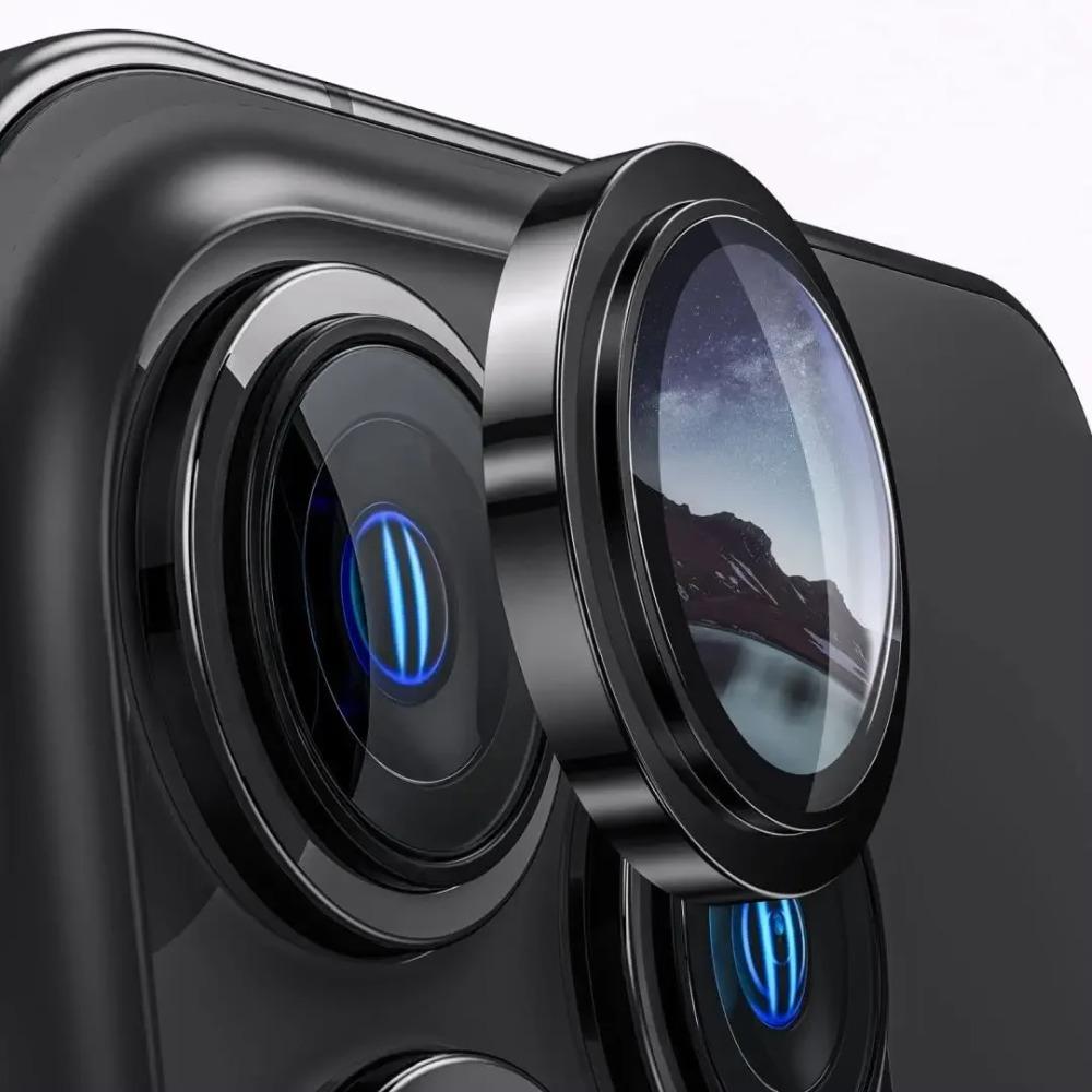 1Set HD Camera Glass Protector Film For IPhone 17 Air Pro Max 16 15 14 Anti-scratch Lens Metal Ring Full Cover Phone Accessorios