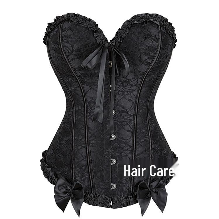 

Европейское и американское кружевное сетчатое корректирующее белье: Корсет для похудения и поддержки груди XS