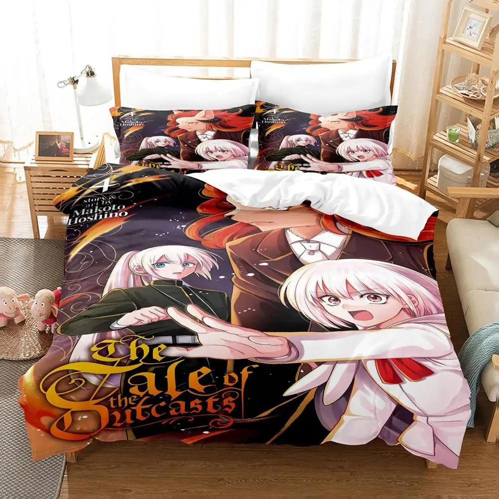 Neuer Anime The Tale of the Outcasts Bettwäsche-Set Bettbezug Bettset Steppdeckenbezug Kissenbezug Steppdecke King Queen Size Jungen Erwachsene
