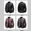 Romon Men's Casual Slim Fit Faux Leather Jacket