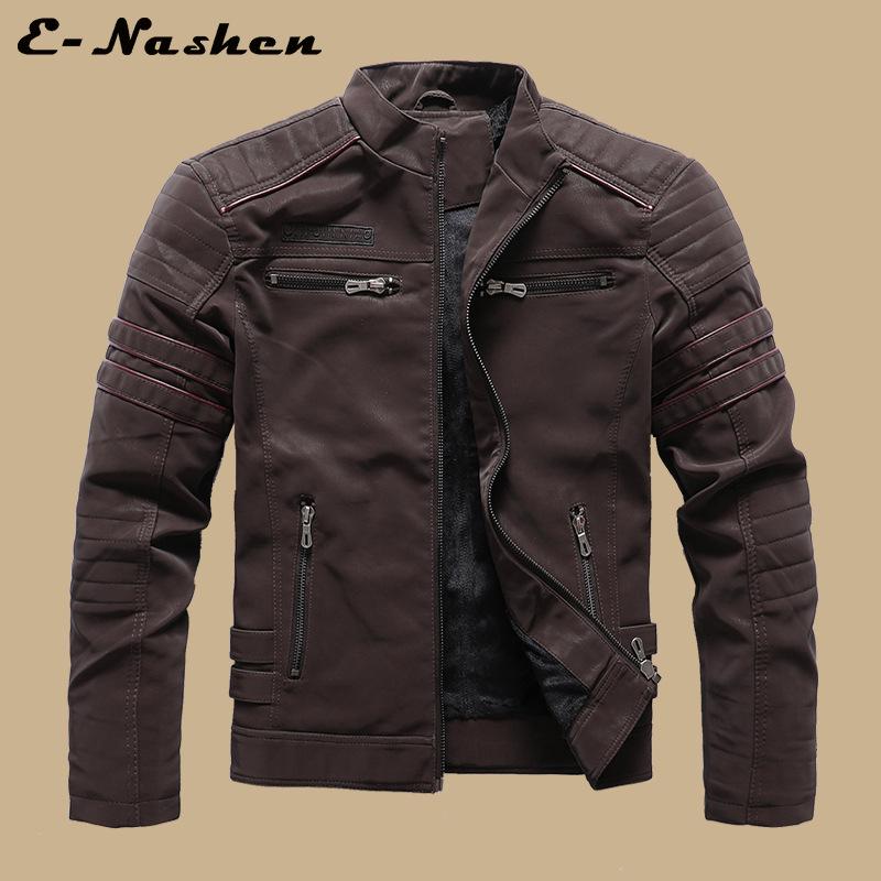 Men's Frosted Leather Motorcycle Jacket - Slim Fit, Trendy PU Autumn/Winter Fashion