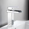 Bathroom Basin Faucet Waterfall Bathroom Mixer Tap Stainless Steel Sink Faucet Single Handle Deck Mounted Toilet Countertop Tap