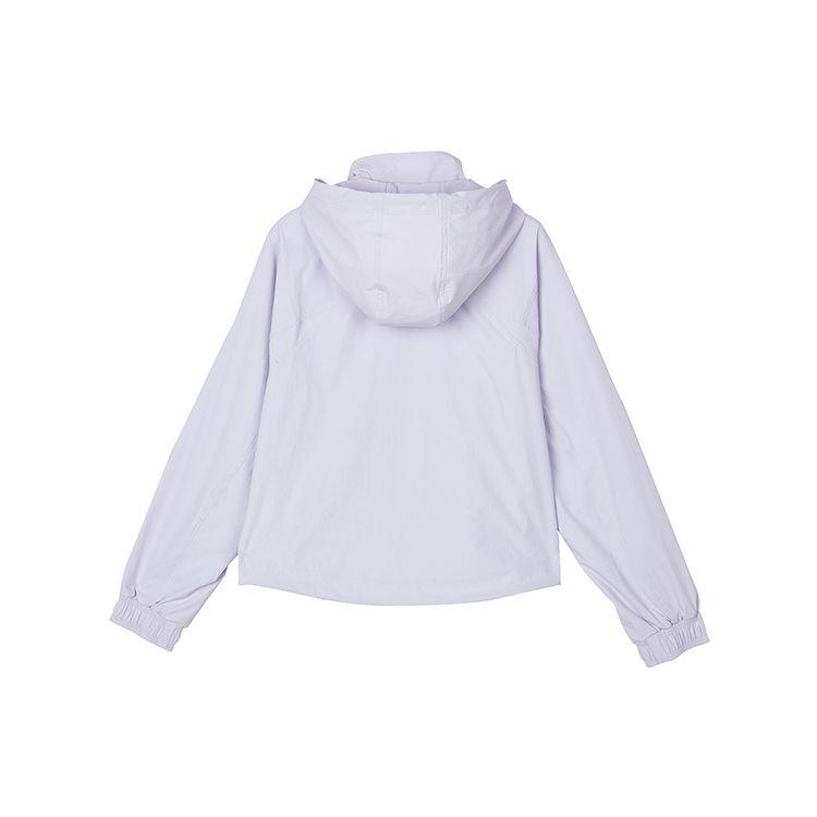 Skechers Colorful Casual Series Solid Color Zip Jacket Women Jackets Stone-Purple L323W077-00FW