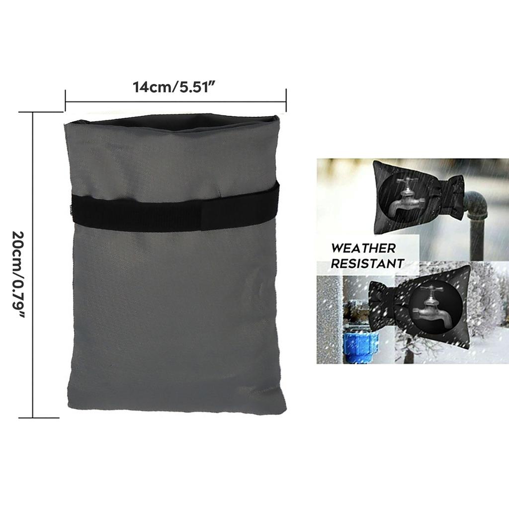 2x Outdoor Faucet Cover Faucet Cover Sock for Winter Freeze Protector Waterproof Insulated Tap Cover Spigots Accessories