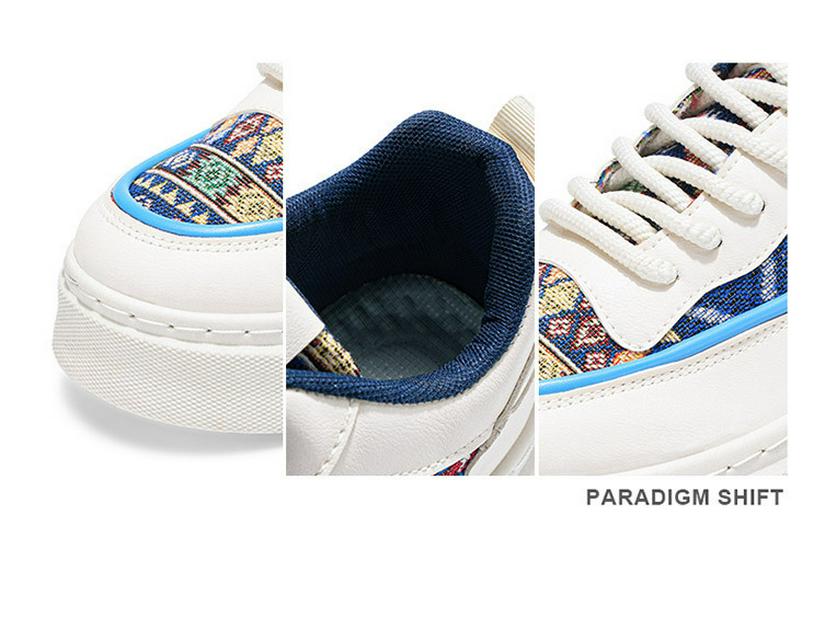 Autumn Korean Style Men's Breathable Thick-Soled Cloth Sneakers - Trendy White Board Shoes for Casual Sports