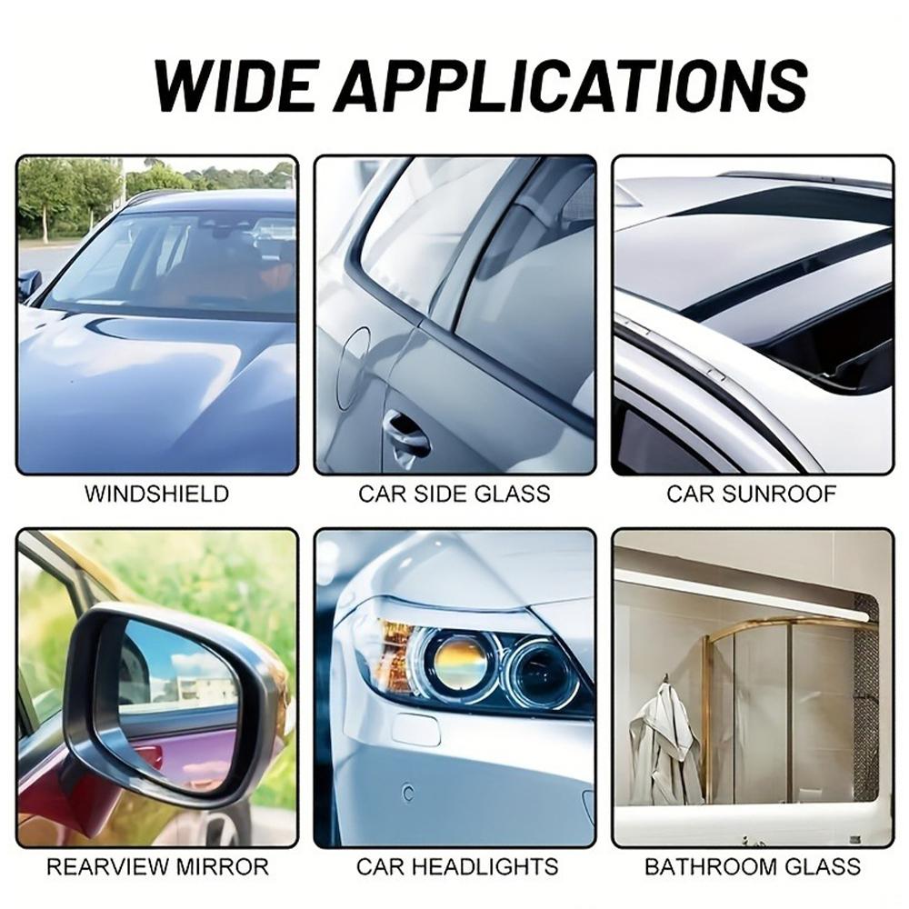 1/4PCs Car Glass Clean Wipes Anti-Fog Cleaning Tissues for Clear Vision Oil Stains Removal Dust Cleaner for Windows Windshields