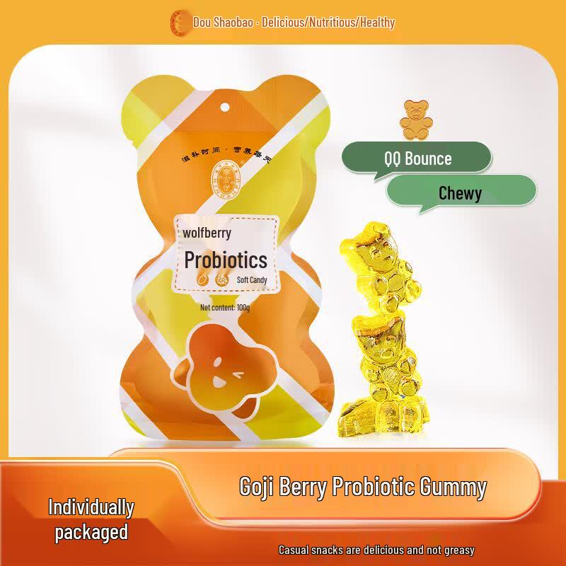 NINGANPU Goji Berry Hawthorn Probiotic Soft Candies
